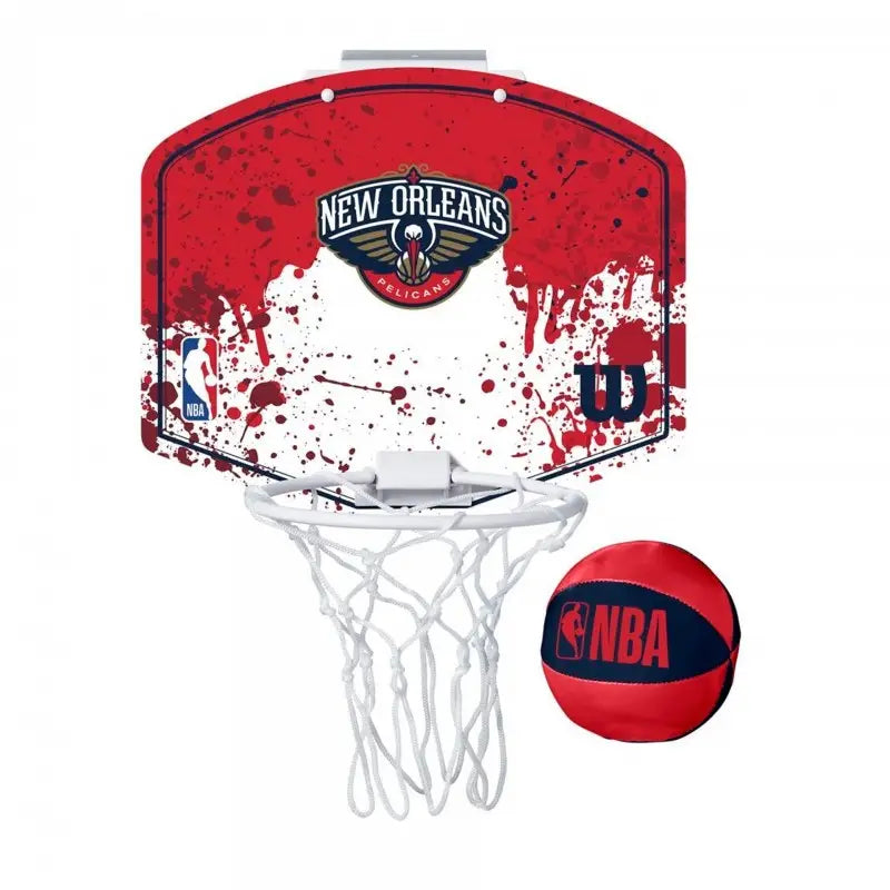 SET MINI PANIER WILSON TEAM MINI HOOP NBA PELICANS