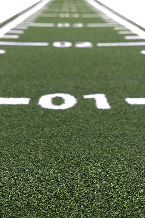 Piste en gazon - 15m x 1m Vert - Curled (poils courts)