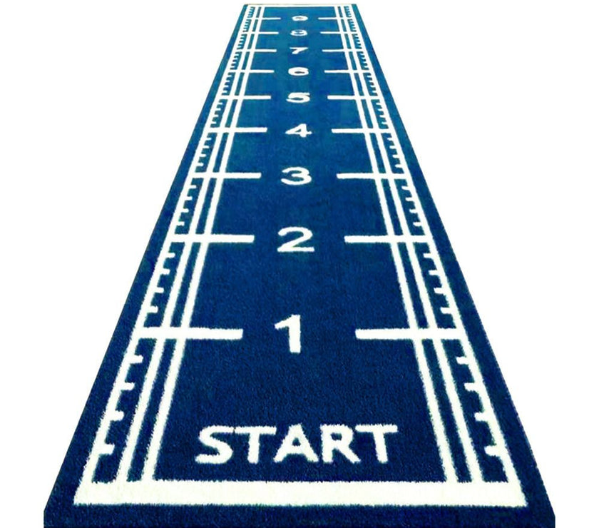 Piste en gazon - 10m x 2m Bleu - Straight (poils longs)