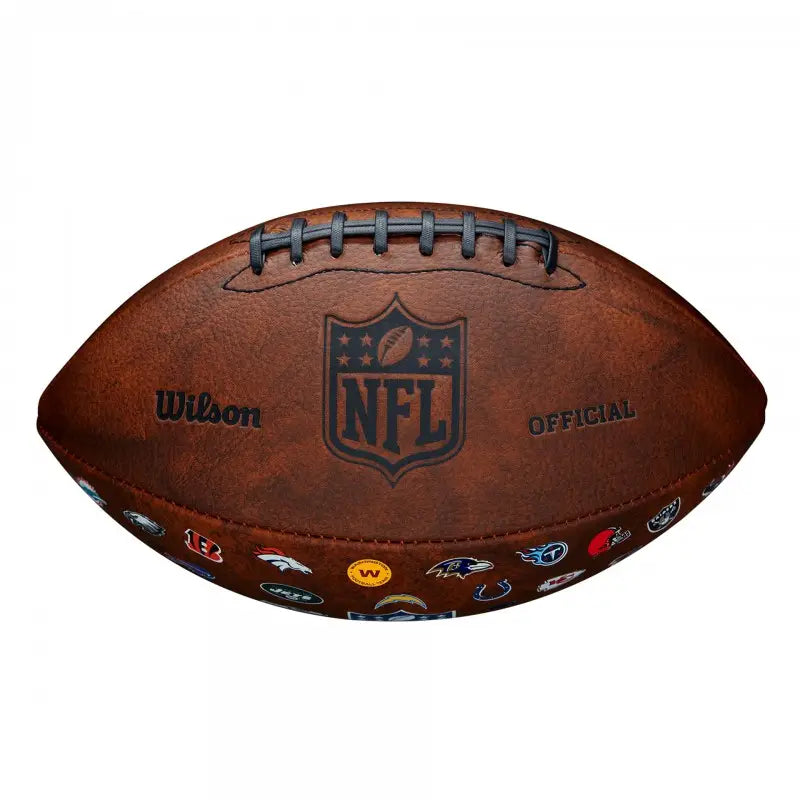 BALLON FOOTBALL AMERICAIN WILSON NFL OFF THROWBACK 32 TEAM