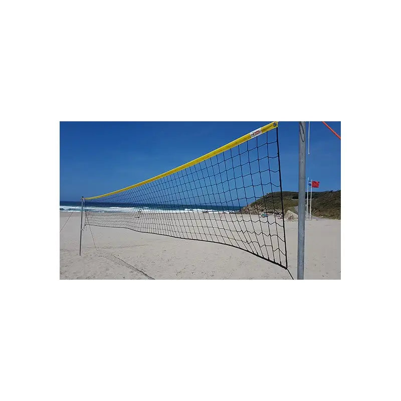 FILET VOLLEY-BALL PLAGE 3 MM LIGNE PREMIUM AVEC STRAP JAUNE