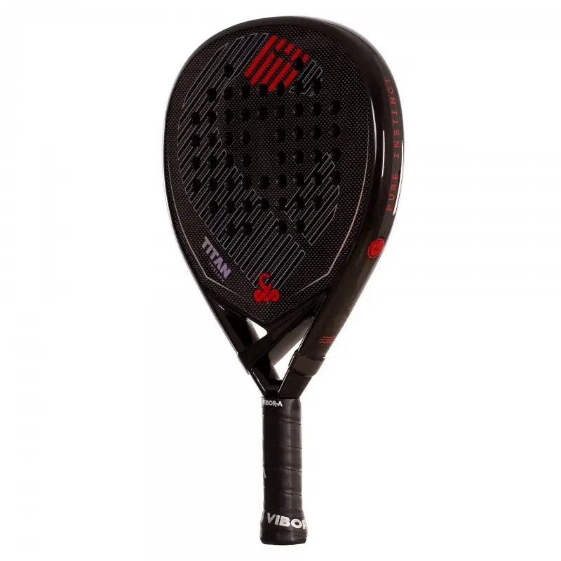 RAQUETTE DE PADEL VIBOR-A TITAN 3K NOIRE