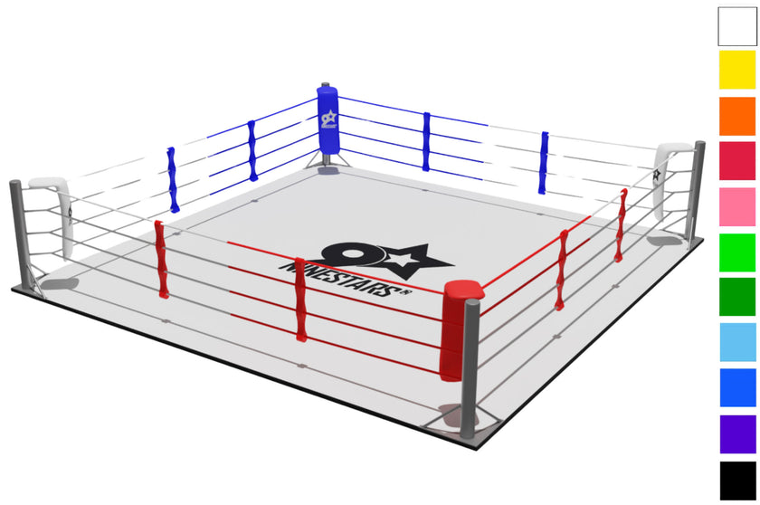 Ring de Boxe Autoporté Classique, 100% Personnalisable | NineStars®