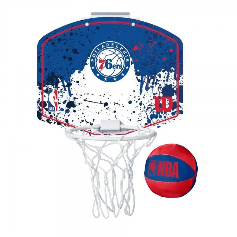 SET MINI PANIER WILSON NBA TEAM MINI HOOP 76ERS