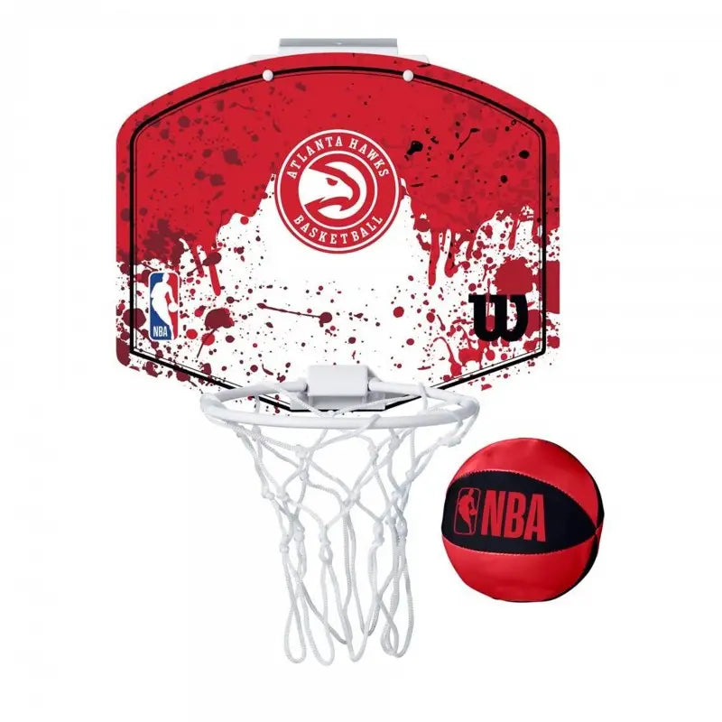 SET MINI PANIER WILSON NBA TEAM MINI HOOP HAWKS