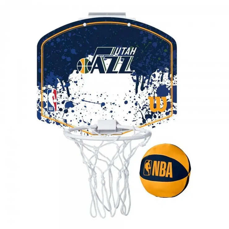 SET MINI PANIER WILSON NBA TEAM MINI HOOP JAZZ