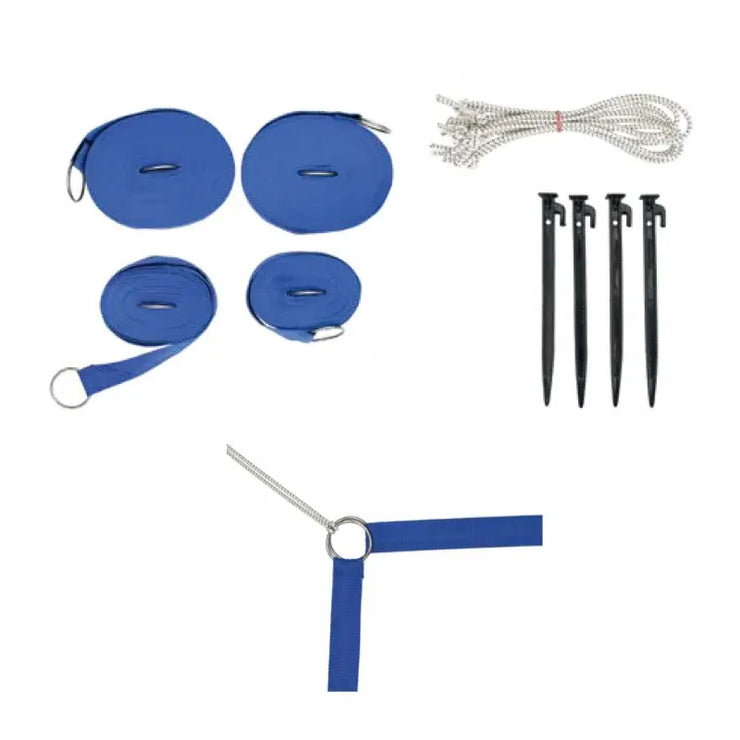 JEU DE LIGNES DE DELIMITATION POUR VOLLEY-BALL DE PLAGE AVEC PIQUETS ET SANGLES